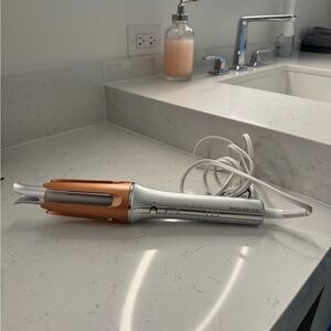 Shelam Hair White and Orange Hair Curler